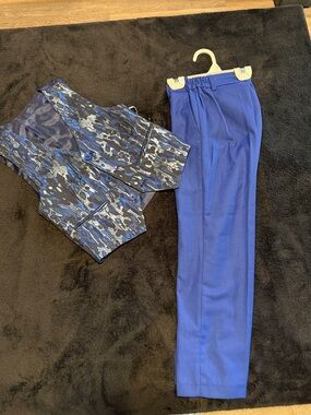 Royal Blue Boys' Dress Pants & Vest Set - Brand Unknown